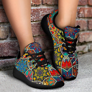 Mandala Star Bohemian Pattern Print Sport Shoes GearFrost