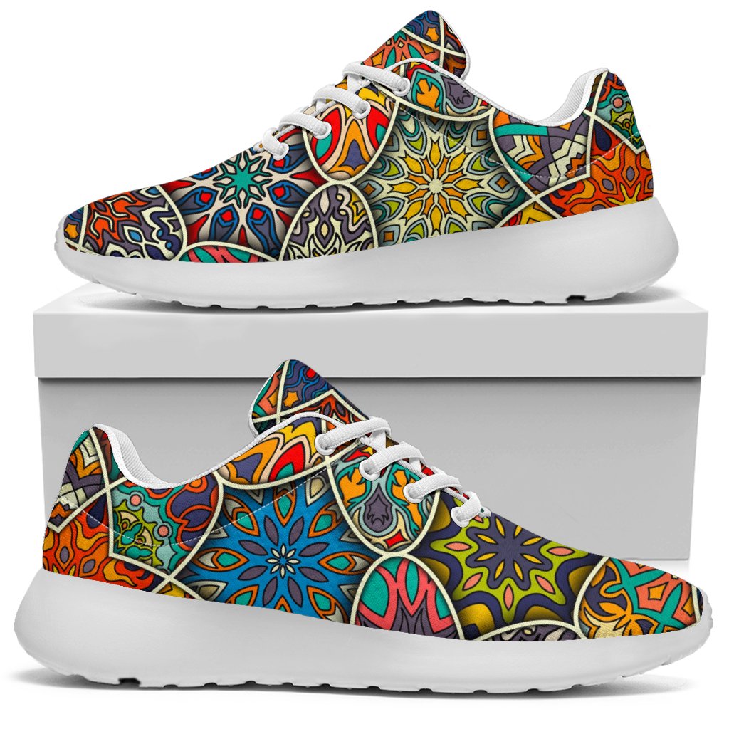 Mandala Star Bohemian Pattern Print Sport Shoes GearFrost