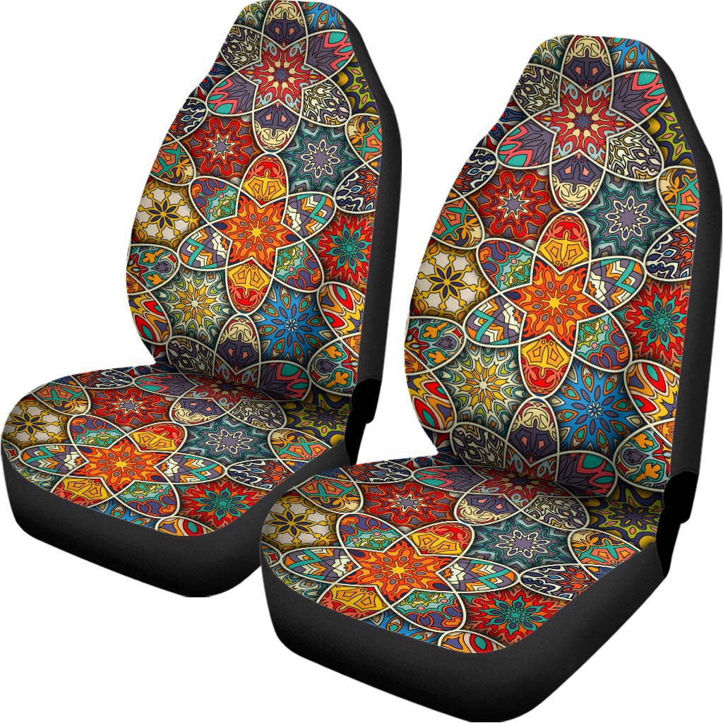 Mandala Star Bohemian Pattern Print Universal Fit Car Seat Covers