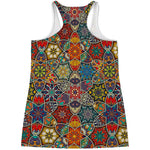 Mandala Star Bohemian Pattern Print Women's Racerback Tank Top