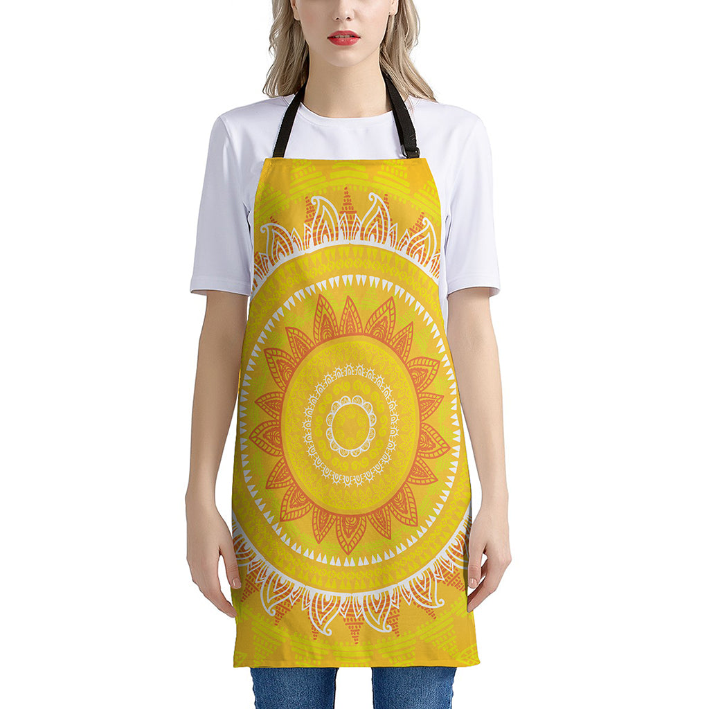 Mandala Sun Print Apron