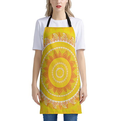 Mandala Sun Print Apron