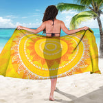 Mandala Sun Print Beach Sarong Wrap