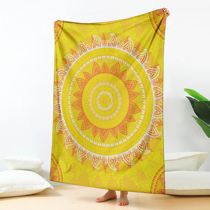 Mandala Sun Print Blanket
