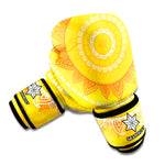Mandala Sun Print Boxing Gloves