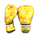 Mandala Sun Print Boxing Gloves