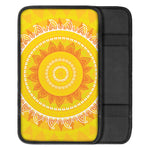 Mandala Sun Print Car Center Console Cover