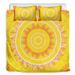 Mandala Sun Print Duvet Cover Bedding Set