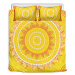Mandala Sun Print Duvet Cover Bedding Set