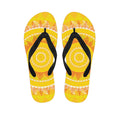 Mandala Sun Print Flip Flops