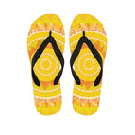 Mandala Sun Print Flip Flops