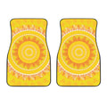 Mandala Sun Print Front Car Floor Mats