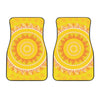 Mandala Sun Print Front Car Floor Mats