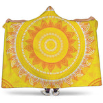 Mandala Sun Print Hooded Blanket