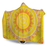 Mandala Sun Print Hooded Blanket