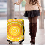 Mandala Sun Print Luggage Cover