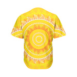 Mandala Sun Print Men's Baseball Jersey