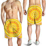 Mandala Sun Print Men's Shorts