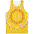 Mandala Sun Print Men's Tank Top