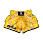 Mandala Sun Print Muay Thai Boxing Shorts