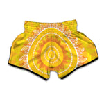 Mandala Sun Print Muay Thai Boxing Shorts