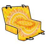 Mandala Sun Print Pet Car Back Seat Cover