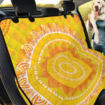 Mandala Sun Print Pet Car Back Seat Cover