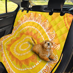 Mandala Sun Print Pet Car Back Seat Cover