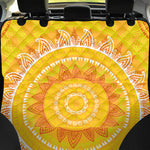 Mandala Sun Print Pet Car Back Seat Cover