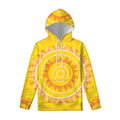 Mandala Sun Print Pullover Hoodie