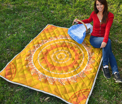 Mandala Sun Print Quilt