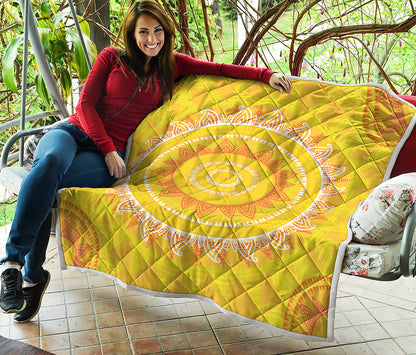Mandala Sun Print Quilt