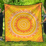 Mandala Sun Print Quilt