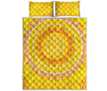 Mandala Sun Print Quilt Bed Set