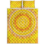 Mandala Sun Print Quilt Bed Set