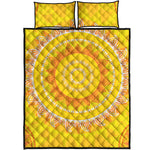 Mandala Sun Print Quilt Bed Set