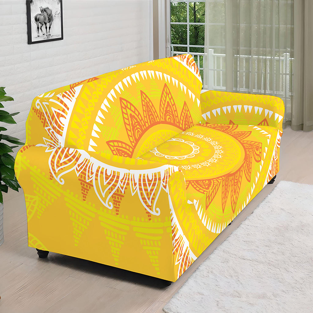 Mandala Sun Print Sofa Cover