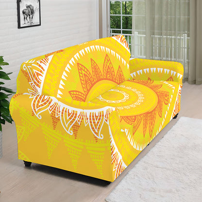 Mandala Sun Print Sofa Cover