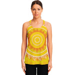 Mandala Sun Print Women's Racerback Tank Top