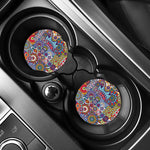 Mandala Tile Bohemian Pattern Print Car Coasters