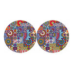 Mandala Tile Bohemian Pattern Print Car Coasters