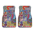 Mandala Tile Bohemian Pattern Print Front Car Floor Mats