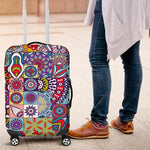 Mandala Tile Bohemian Pattern Print Luggage Cover GearFrost