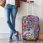 Mandala Tile Bohemian Pattern Print Luggage Cover GearFrost