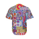 Mandala Tile Bohemian Pattern Print Men's Baseball Jersey