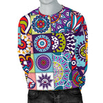 Mandala Tile Bohemian Pattern Print Men's Crewneck Sweatshirt GearFrost