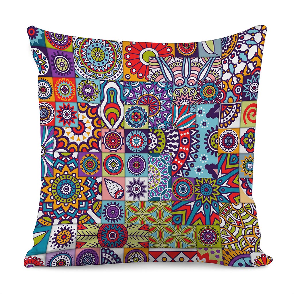 Mandala Tile Bohemian Pattern Print Pillow Cover