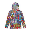 Mandala Tile Bohemian Pattern Print Pullover Hoodie