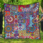 Mandala Tile Bohemian Pattern Print Quilt