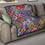 Mandala Tile Bohemian Pattern Print Quilt